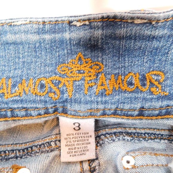 2 Pairs Almost Famous Jeans, Sz 3 CL3010 0220 - Picture 5 of 8